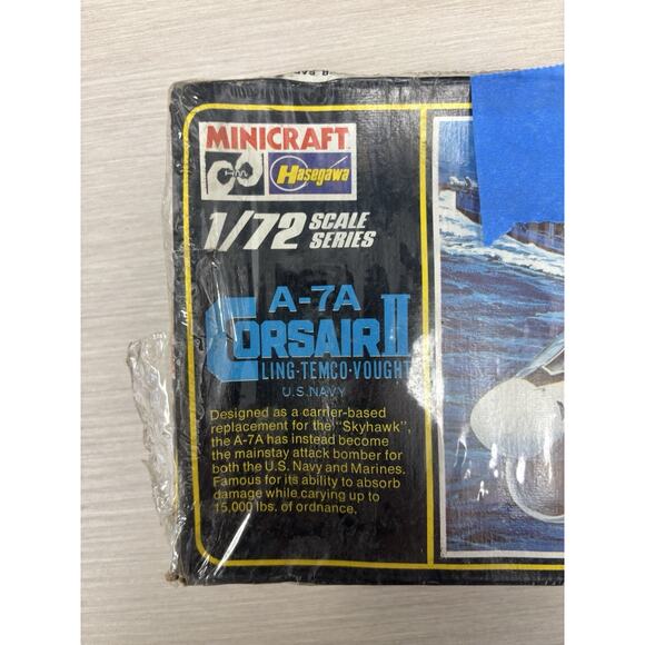 Hasegawa 1/72 A-7A Corsair II Vintage Model Kit Minicraft CV JD NEW - Picture 3 of 5